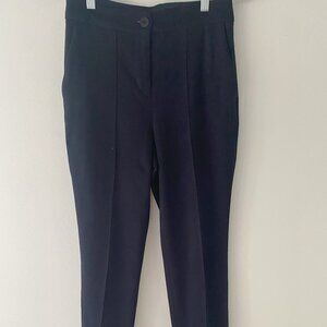 Express navy high rise ankle dress pants
